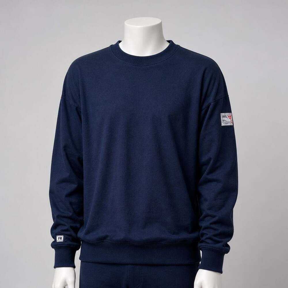 Tyndale FR Flame Resistant Crewneck Sweatshirt Navy Blue 2XRG